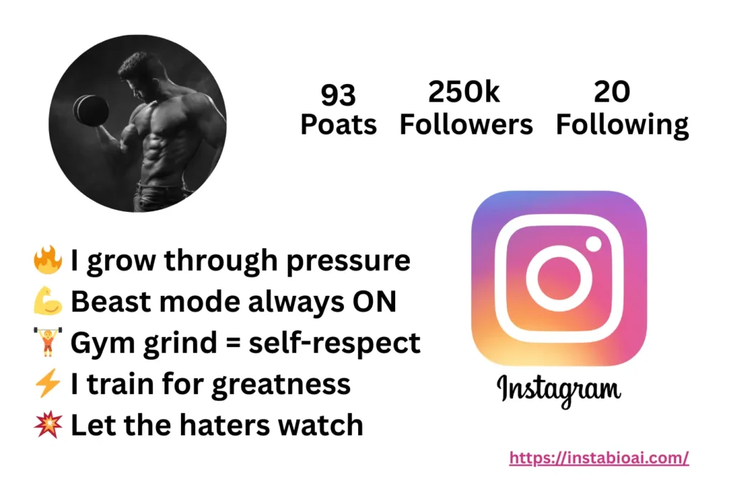 Gym Lover Bio For Instagram
