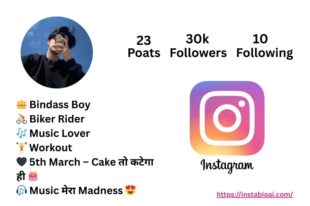 instagram bio for boys
