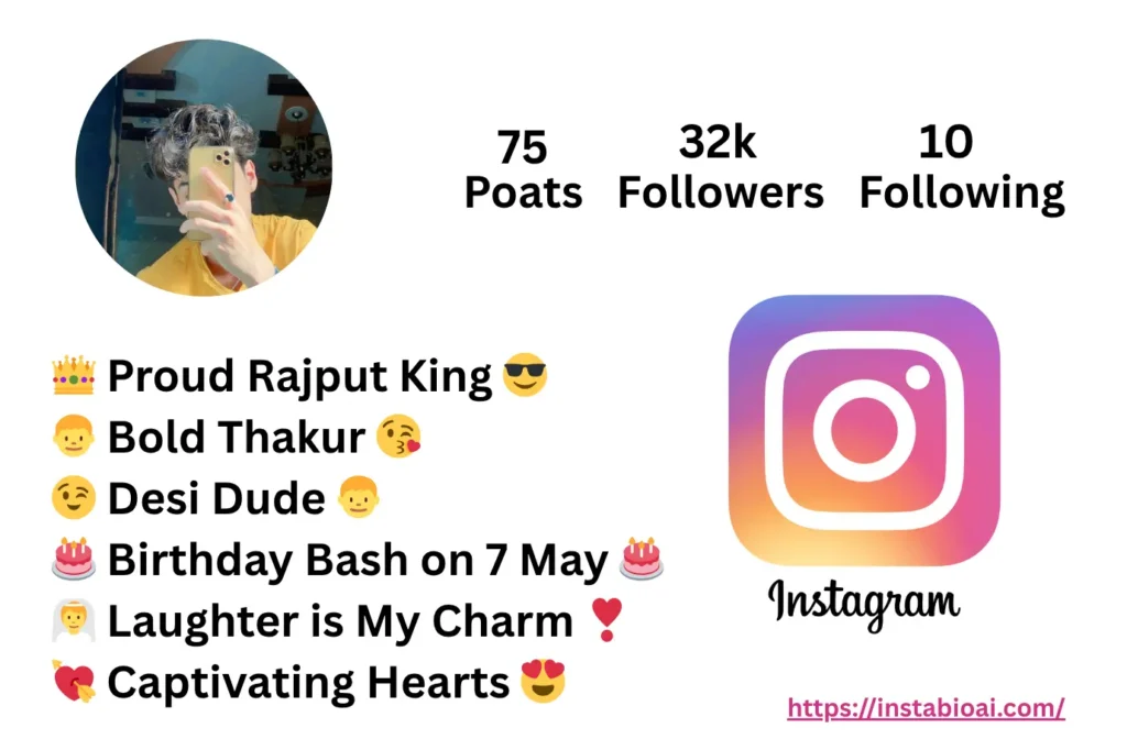 Thakur Bio For Instagram