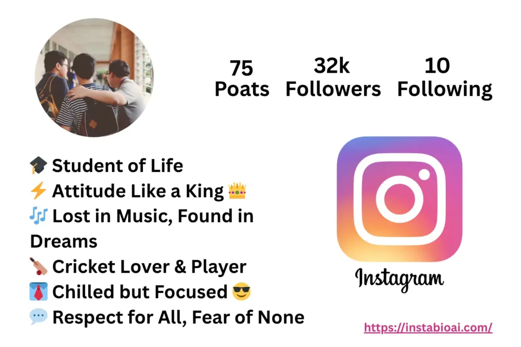 Student Bio for Instagram