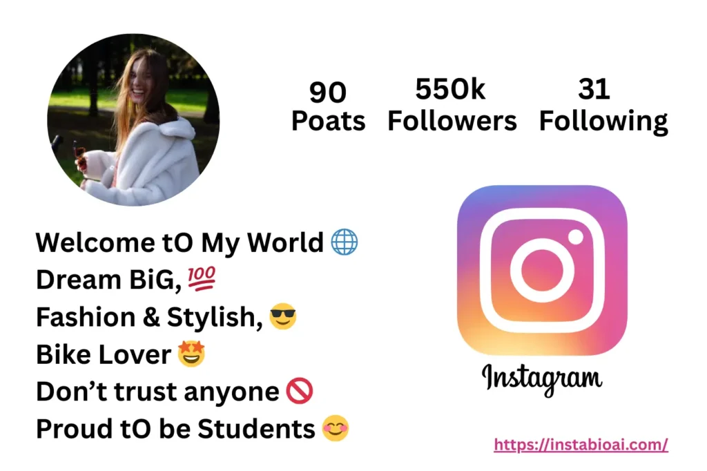 Student Bio for Instagram