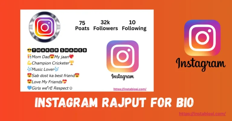 Instagram Rajput for Bio