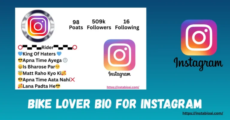 Bike Lover Bio For Instagram