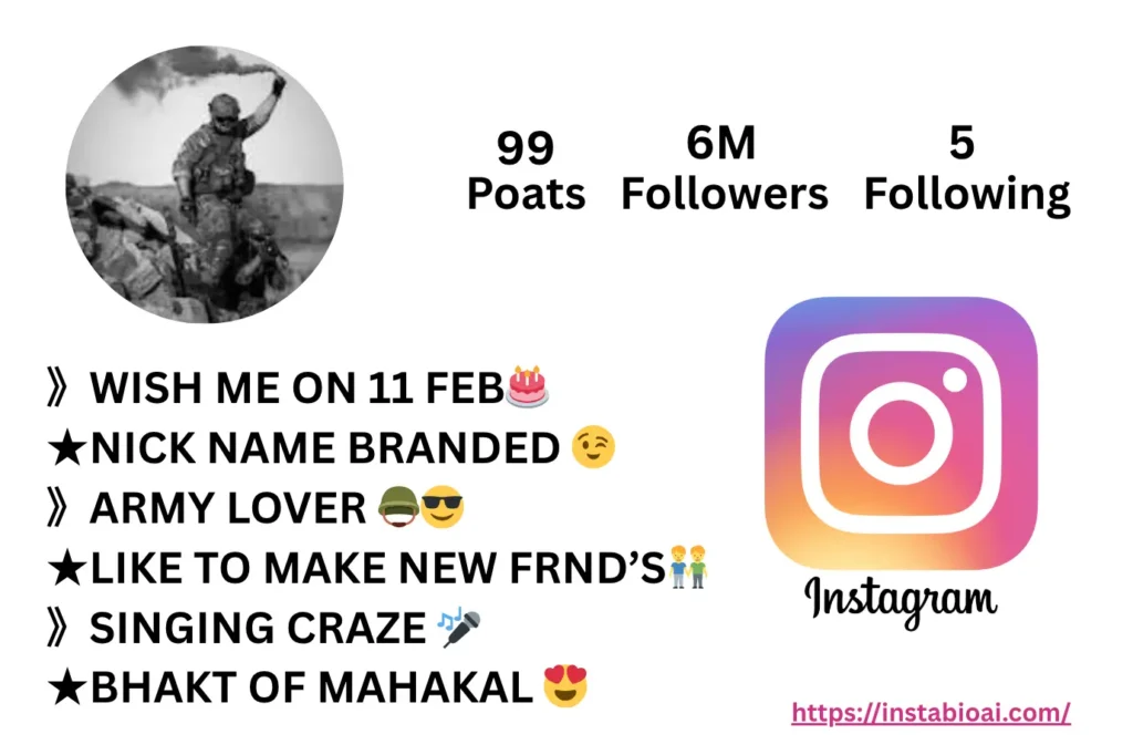 Army Bio For Instagram
