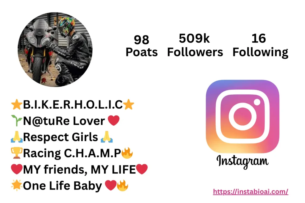 Bike Lover Bio For Instagram