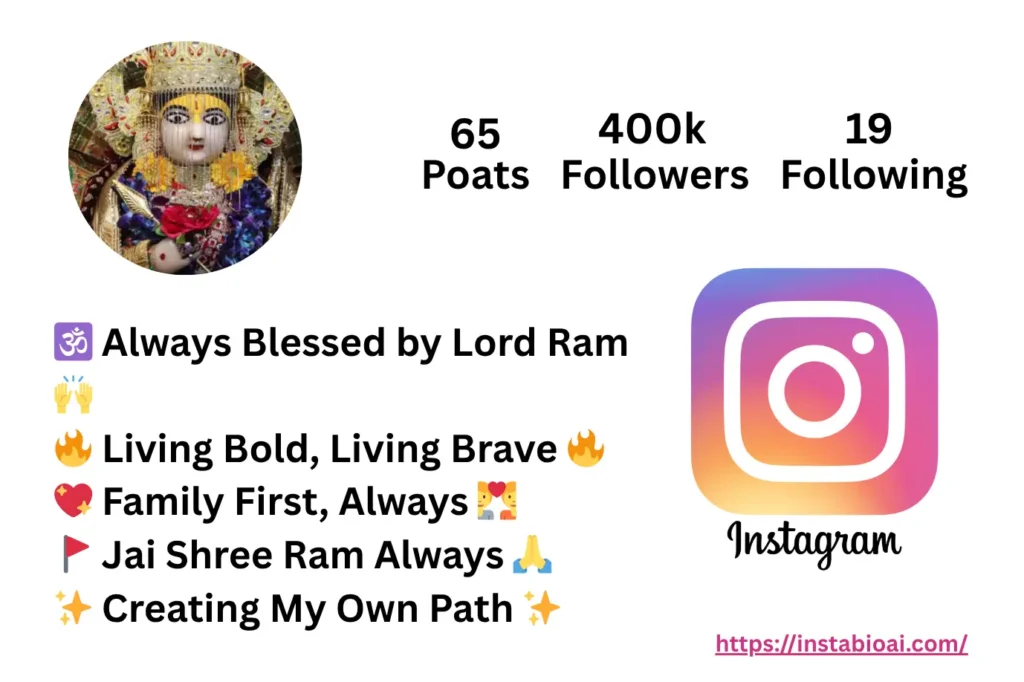 Instagram Bio Hindu Jai Shree Ram