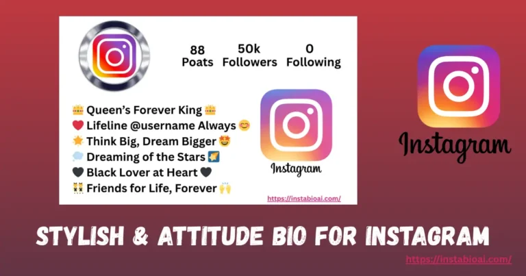 Stylish & Attitude Bio for Instagram
