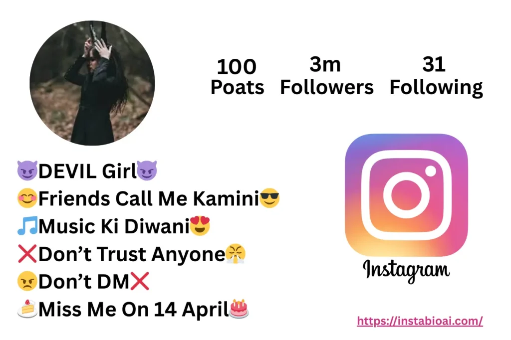 Devil Bio For Instagram