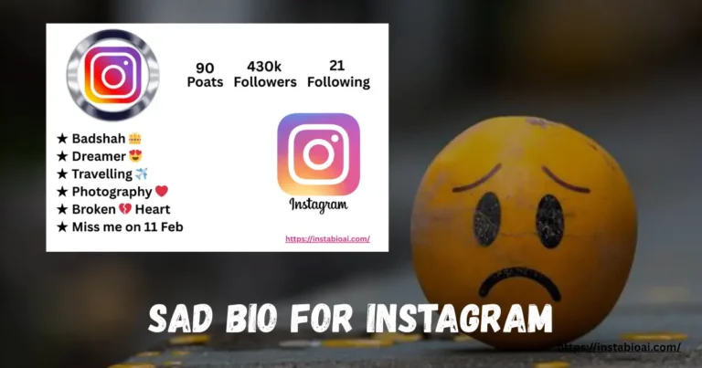 Sad Bio For Instagram